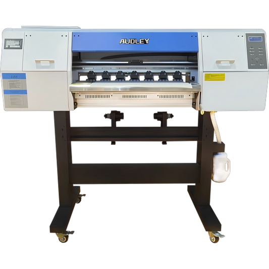 Audley 2 Printheads (i3200-A1)60cm Premium DTF Printer with Audley DF-800(A) Powder Shaker
