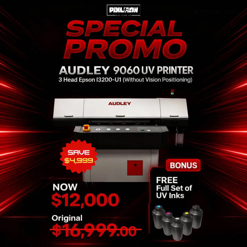 Audley 9060 UV Printer β 3 Head Epson I3200-U1 (With/Without Vision Positioning)