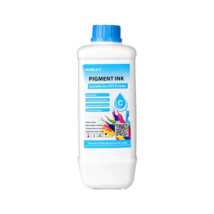 Audley 1000ml Budget-Friendly DTF Ink - Affordable Pigment Ink for Reliable, Vibrant Colors at 80% Usage Efficiency
