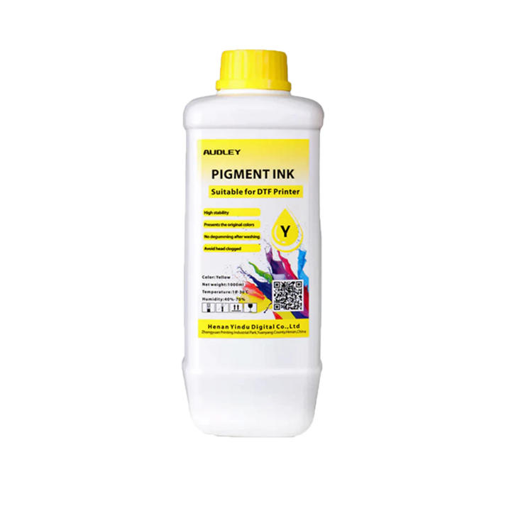 Audley 1000ml Budget-Friendly DTF Ink - Affordable Pigment Ink for Reliable, Vibrant Colors at 80% Usage Efficiency