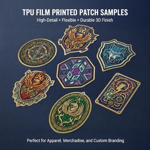 Gold TPU Transfer Film 24" × 164FT (60cm × 50m) – UV Printable Film for Fabric Transfers, Washable & Flexible