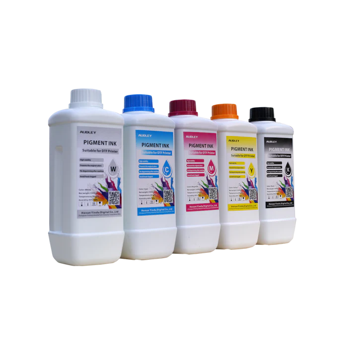 Audley 1000ml Budget-Friendly DTF Ink - Affordable Pigment Ink for Reliable, Vibrant Colors at 80% Usage Efficiency