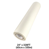 DTF Transfer Film 24" x 328FT (60cm x 100m) Double-Side Hot Peel – 3 Sec Press, Instant Peel Film