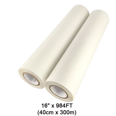 DTF Transfer Film 16" x 984FT (40cm x 300m) Double-Side Hot Peel – 3 Sec Press, Instant Peel Film