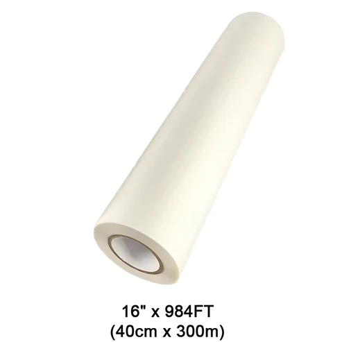 DTF Transfer Film 16" x 984FT (40cm x 300m) Double-Side Hot Peel – 3 Sec Press, Instant Peel Film